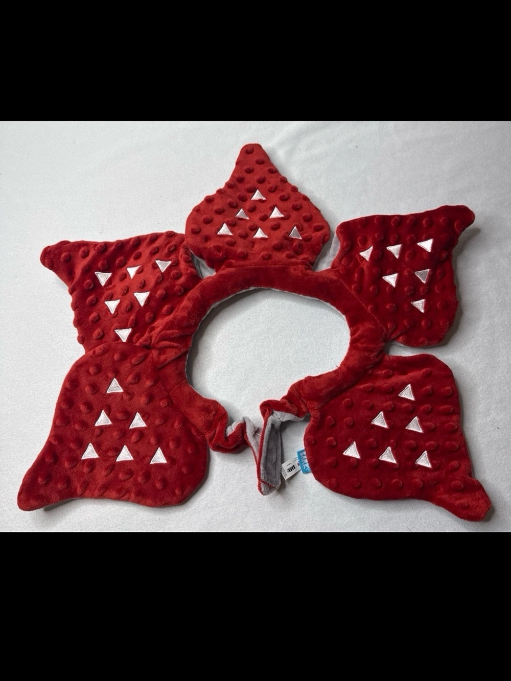 Bark Red Plush Flower Petal Headband for Kids